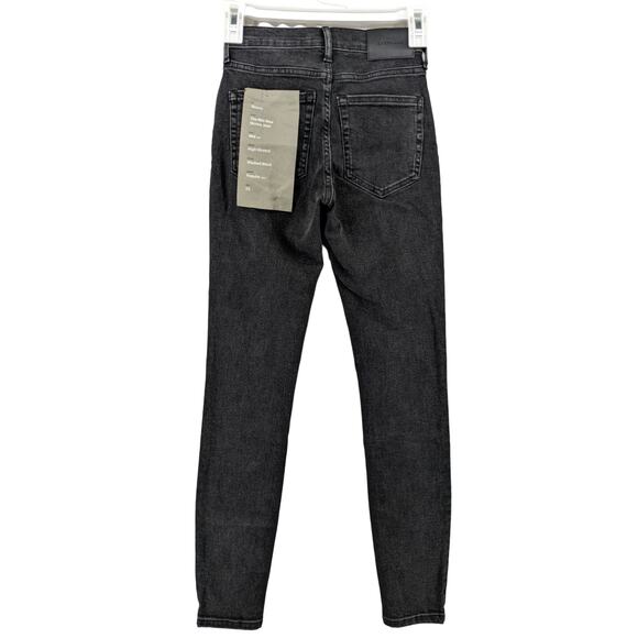 Everlane Skinny Jeans 23 Regular Washed Black Womens Mid Rise Stretch Slimming - Picture 2 of 11